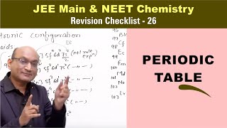 Periodic Table  Revision Checklist 26 for JEE amp NEET Chemistry [upl. by Hellah]