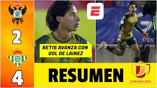 Talavera 24 Real Betis GOLAZO de Diego Lainez pone al Betis en la siguiente ronda  Copa del Rey [upl. by Gorman]