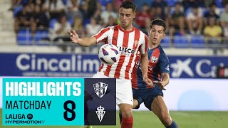 Resumen de SD Huesca vs Real Sporting 01 [upl. by Jotham]