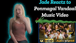 Ponmagal Vandaal Music Video American Reaction [upl. by Enyale480]