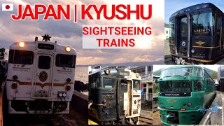 KYUSHU SIGHTSEEING TRAINS 🇯🇵JAPAN  YUFUIN NO MORI THE ATRAIN TWO STARS IBUSUKI NO TAMATEBAKO [upl. by Allevon]