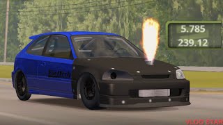 No Limit Drag Racing 20  57s  58s FWD Civic Tune [upl. by Hterrag780]