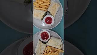 Falafel wrap with chips shortfeed victoria cornercafestawell stawell australia tastyfood [upl. by Ranitta]