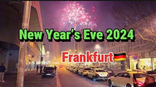 4K New Year’s Eve 2024 Fireworks Display  Residence Inn by Marriot  Frankfurt 🇩🇪 [upl. by Dempstor83]