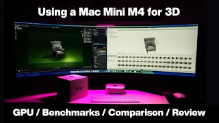 Apple M4 Mac Mini base Spec for 3D  Full Review amp benchmarks in Blender amp Agisoft [upl. by Eiduam716]