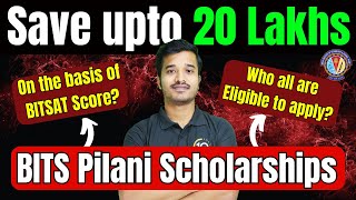 BITSAT 2024 How to REDUCE BITS Pilani Fees🤑 BITS Pilani Scholarships amp Eligibilty Criteria🔥 [upl. by Cyprio]