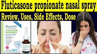 Fluticasone propionate nasal spray usp 50 mcg  Uses Side Effects Dose Uses in pregnancy [upl. by Lizbeth200]