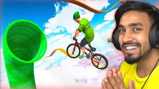 GOD LEVEL CYCLE STUNTS  DESCENDERS GAMEPLAY TECHNO GAMERZ [upl. by Mercier925]