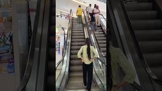 Bag Snatching Prank 😂 in Escalator youtubeshorts prank reaction funny escalator shorts [upl. by Drain]