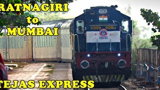 Ratnagiri  Mumbai Train Journey  Inside amp Outside Coverage of TEJAS Express Indian Railways [upl. by Oinegue]