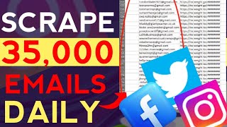 Free Email Extractor  How To Scrape Emails From Social Media Sites [upl. by Hedelman922]