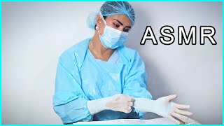 ASMR Medical  Surgical Latex Gloves and Disposable Gown [upl. by Line]