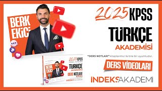 1 2025 KPSS  Türkçe  Sözcükte Anlam  Çok Anlamlılık  Sözcükte Anlam Özellikleri  Berk EKİCİ [upl. by Aidul]