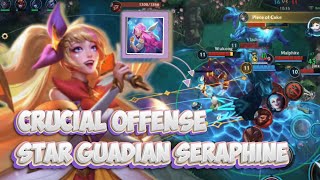 INSANE ULTIMATE TEAMFIGHT Star Guardian Seraphine Support Gameplay  Wild Rift BuildRunes [upl. by Karena]