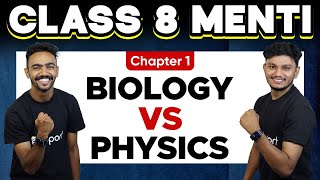 Class 8  Menti War  Biology vs Physics  Chapter 1  Eduport Class 8 [upl. by Winser128]