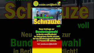 Umfrage Bundestagswahl Berlin AfD ​CDU SPD GRÜNE FDP BSW Sonntagsfrage Infratest dimap [upl. by Hulda]