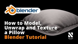 How to Model Unwrap and Texture a Pillow in Blender [upl. by Ingamar]