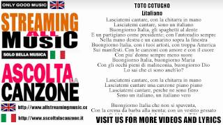 Toto Cotugno  Litaliano Lyrics  Testo [upl. by Jacqui]