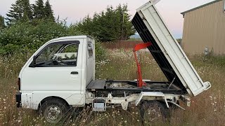 1993 MITSUBISHI MINICAB PTO DUMP TRUCK AC 4X4 2Hi4H4Lo [upl. by Alban867]