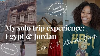 SOLO TRIP TO EGYPT amp JORDAN  kinda I went with Ef Ultimate break [upl. by Ellord]