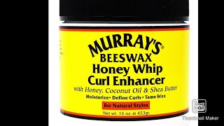 Murrays Beeswax Honey Whip Curl Enhancer ReviewWatch till the End [upl. by Chrystel]