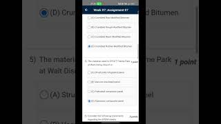 Building materials and composites week 7 assignment solution nptel youtubeshorts engineering [upl. by Nosoj]