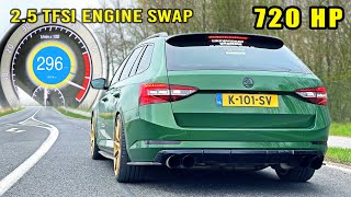 720HP Skoda Superb 25 TFSI  0100 100200 POV amp INSANE SOUND [upl. by Ahseenal]