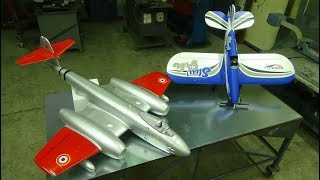 Dynam Gloster Meteor EDF jet and Durafly SlowPoke after Maiden flight review [upl. by Zzabahs]