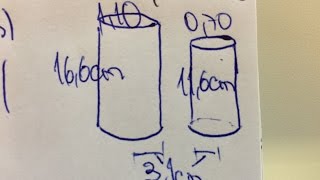 MFUNA  Gm4  Calculando o volume de duas latas de bebidas cilíndricas e comparar com os preços [upl. by Doughty]