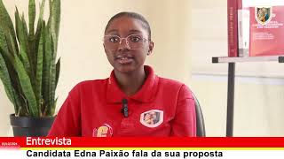 ENTREVISTA Edna Paixão candidata a Presidente da Autarquia Estudantil fala da sua proposta [upl. by Baillie]