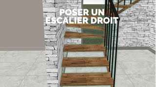 Kozikaza tuto escalier droit et trémie [upl. by Minnaminnie]