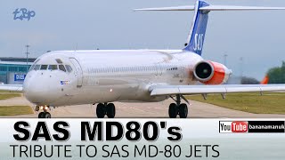 McDonnell Douglas MD80 Tribute video SAS Scandinavian MD80 Manchester Airport Copenhagen [upl. by Aholah]