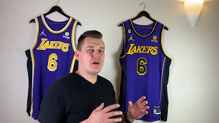 Authentic Lebron James LALakers 2223 Statement edition jersey review [upl. by Leiria]