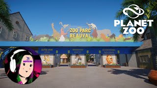 JE VISITE LE ZOO DE BEAUVAL  Planet zoo  Visite [upl. by Fidole711]