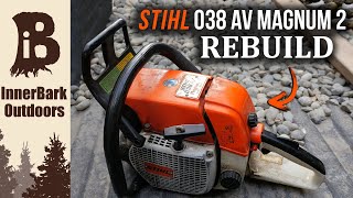 Restoring Rare Vintage Chainsaw  Stihl 038 Magnum 2 [upl. by Corissa759]