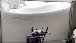 Snow blizzard hits parts of Canada [upl. by Etnovad593]