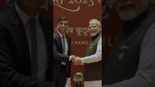 PM Rishi Sunak meets PM Modi in India  Behind the scenes [upl. by Cusick337]