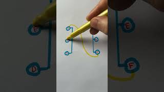 Connect letters without cross the lines youtubeshorts shortsvideo drawing satisfying explore [upl. by La]