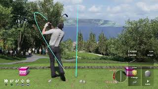 Virtual hole in one at the 2nd hole Evian Resort Golf Club EA Sports PGA Tour [upl. by Disini25]