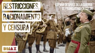 Régimen franquista Hitler y Mussolini  España después de la guerra El franquismo en color [upl. by Nawd]