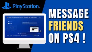 How to Message Friends on PS4 [upl. by Jain]