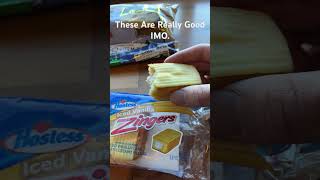 Me Trying The Hostess Iced Vanilla Zingers SUPER DELICIOUS shorts foodreview delicious [upl. by Inal]