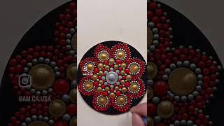 Dot mandala art coasters 4 shorts [upl. by Redmer130]