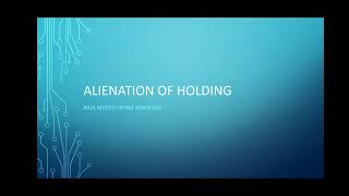 What is Alienation of Land [upl. by Charlene]