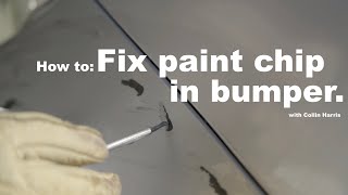 How To Fix A Paint Chip or Scratch on Your Cars Bumper A StepbyStep Guide [upl. by Rovaert]