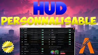 FIVEM │ HUD 100 PERSONNALISABLE GRATUIT │ TUTO GTA 5 RP [upl. by Marguerie110]