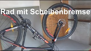 Fahrrad Scheibenbremse Vorderrad ausbauen und einbauen Fehler vermeiden Vorderrad mit Bremsscheibe [upl. by Berkin]