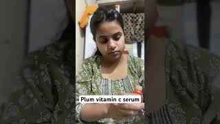 Plum vitamin c serum✨🤍shorts trending skincareroutine [upl. by Ayihsa]