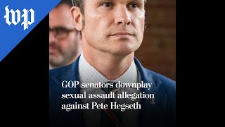 Republicans downplay assault allegation against Pete Hegseth [upl. by Mungovan]