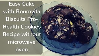 बॉर्न्विटा बिस्कुट केक की रेसिपी  Easy Cake with Bournvita Biscuits Pro Health Cookies Recipe [upl. by Ellyn]